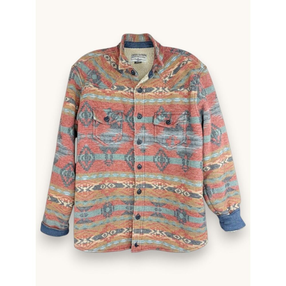 Cody James Men’s M Southwestern Sherpa Lined Western Shacket
